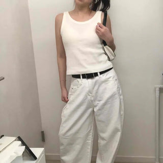 Vintage Loose Fit High-Waisted Long Pants