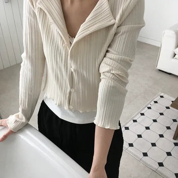 *Muand* Ellie Ribbed Cardigan