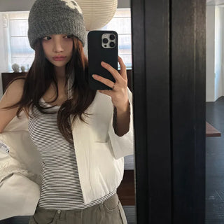 Flower Knit Beanie