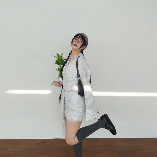 Tail shirt mini dress