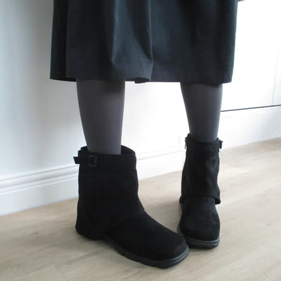 Suede ankle boots (2 colors)