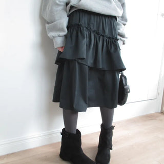 Tiered Midi Skirt (2 colors)