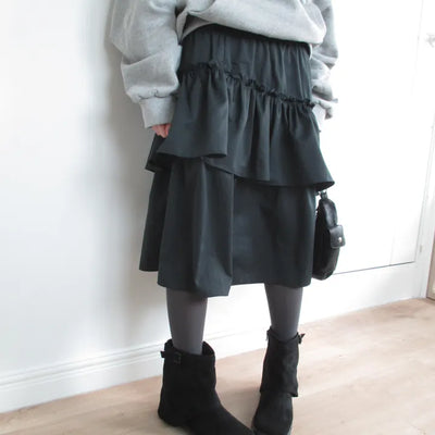 Tiered Midi Skirt (2 colors)
