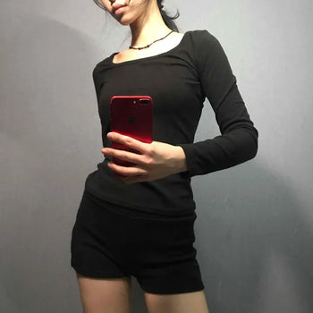 Casual Tight Knit Shorts