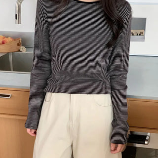 Striped Long Sleeve T-shirt