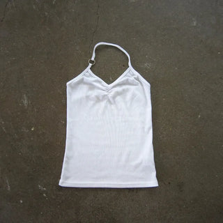 Silver Ring Halter Sleeveless