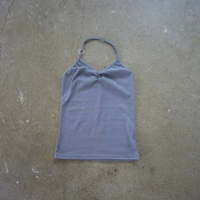 Silver Ring Halter Sleeveless
