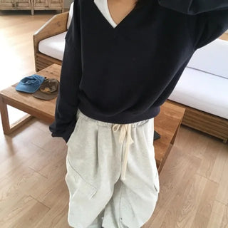 High Over V-Neck Sweatshirt