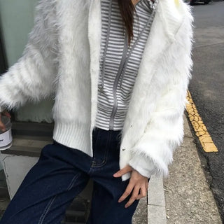 *Pintermood* Jace Fur Hooded Cardigan