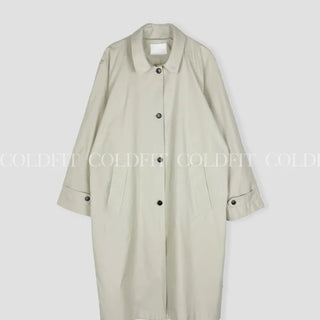 Raglan single trench coat