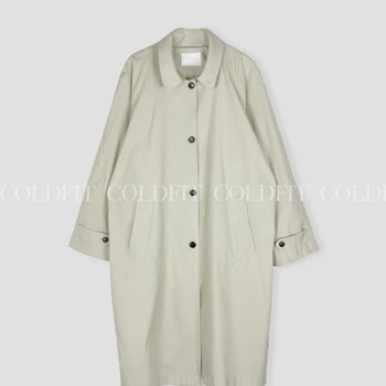 Raglan single trench coat