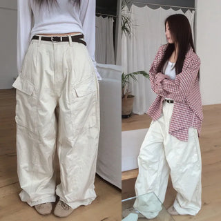 Rosen Pintuck Cargo Wide Pants