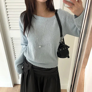 Haub Off-shoulder Knit 3 Colors