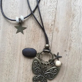 Butterfly Vintage Layered Necklace