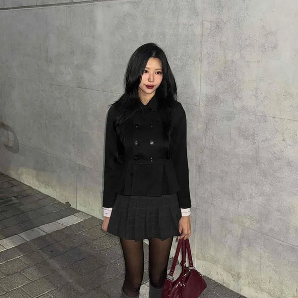 Lovely Peplum Jacket Coat