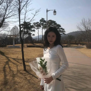 Spring-inspired Basic Round Neck Long Sleeve T-shirt