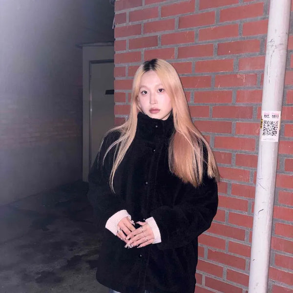 Classic Stand Collar Mid-length Fur Coat