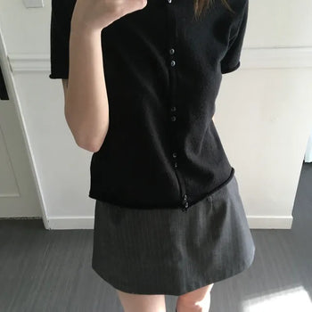 Mini Short Sleeve Cardigan
