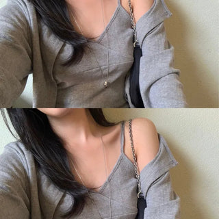 Sophia Punching Cardigan Set