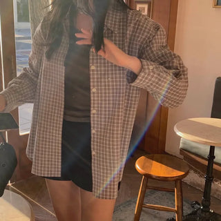 Positano Oversized Check Shirt