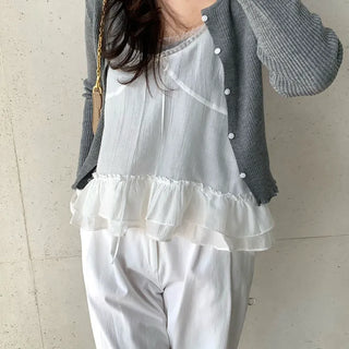 Posie Slim Ribbed Cardigan