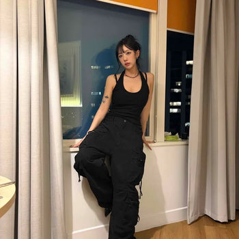 Cargo Pocket Elastic Banded Jogger Training Pants