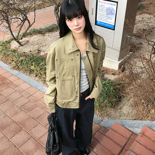 Hark Pocket Oversized Cotton Jacket