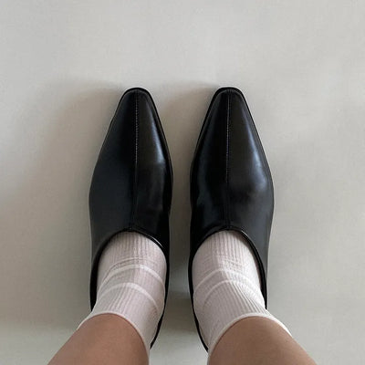 Roy Pointed Mule  Platform Sandals Mule Slippers Shoes