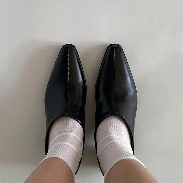 Roy Pointed Mule  Platform Sandals Mule Slippers Shoes