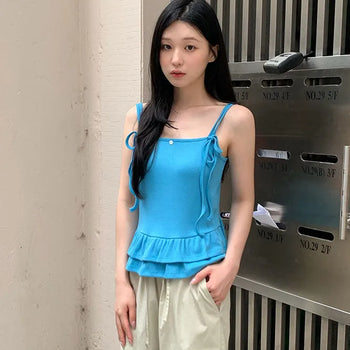 pale ribbon sleeveless