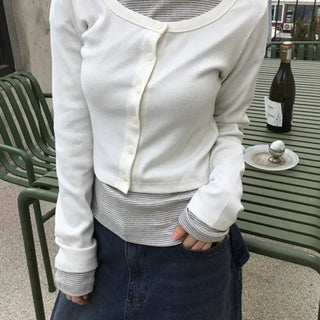 *High Quality* Bird Ribbed Cardigan