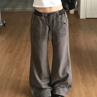 Hiko Vintage Washed Elastic Waist Pants