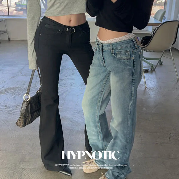 [MADE: In-house Production] Cotton Low Bootcut Pants [Petite/Long ver]