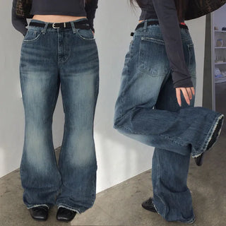 Rudier denim wide bootcut pants