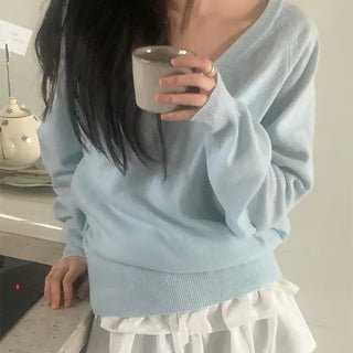 Next Delicate Fit V-Neck Long Sleeve Knit
