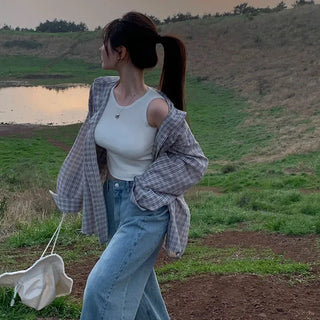 Sunshine Oversized Check Shirt
