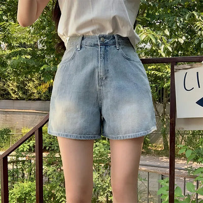 Newwood Denim Midi A-Line Pants