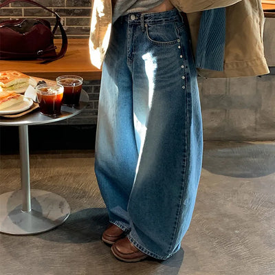 Press Balloon Wide Denim Pants