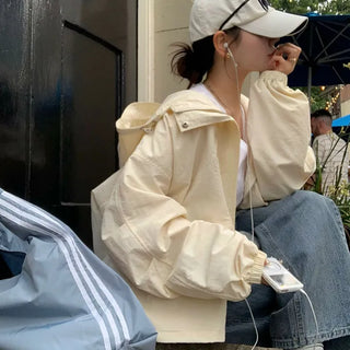 Return Oversized Hooded Field Jacket Windbreaker