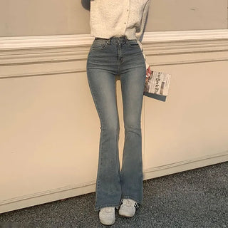 Kate Vintage Washed Bootcut Denim Pants