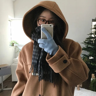 Wendy's Duffle Hoodie Two-Pocket Long Coat