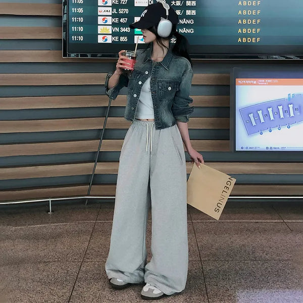 Newer Two-Way Double-Fleece Wide Pants