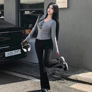 Work Daily Black Bootcut Pants