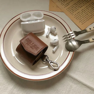 Antique AirPods Cowhide Case Keyring