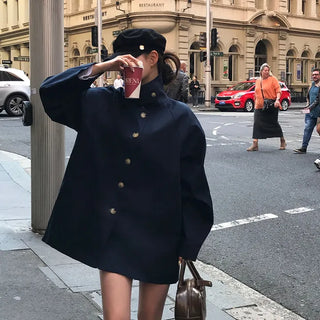 Earl Grey Single Half Trench Coat
