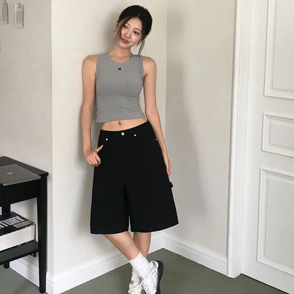 Five-Pocket Bermuda Pants