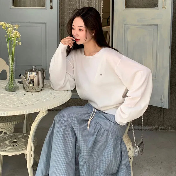 Heartbeat Ribbed Round Long Sleeve Knit