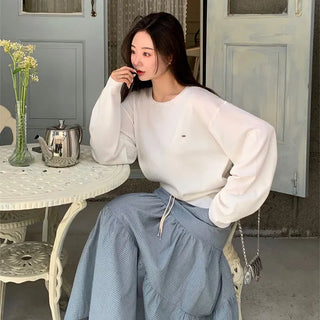 Heartbeat Ribbed Round Long Sleeve Knit