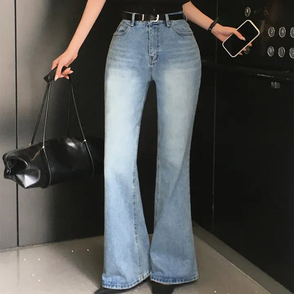 Log Semi Bootcut Denim Pants