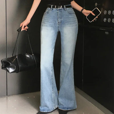 Log Semi Bootcut Denim Pants